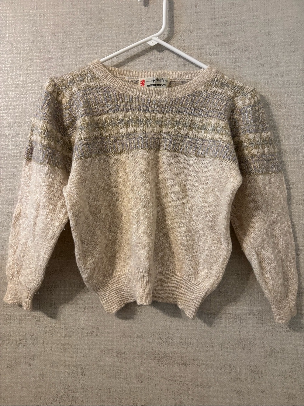 Vintage Pringle For Burberrys Crewneck Sweater